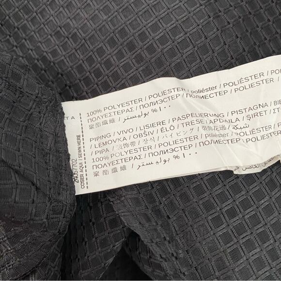 MNG Mango Black Sheer Mesh Net Layered Blouse NWTS Size large - Picture 6 of 7